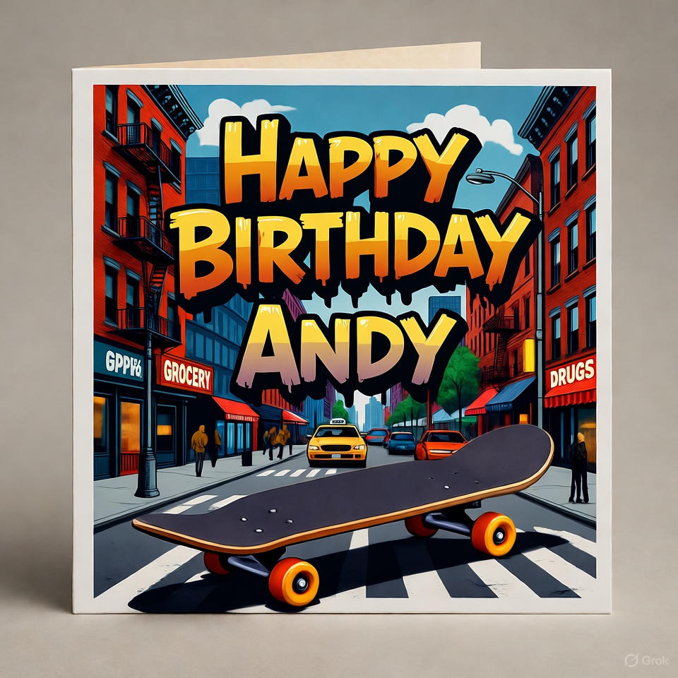 Grok Ai generated Birthday card