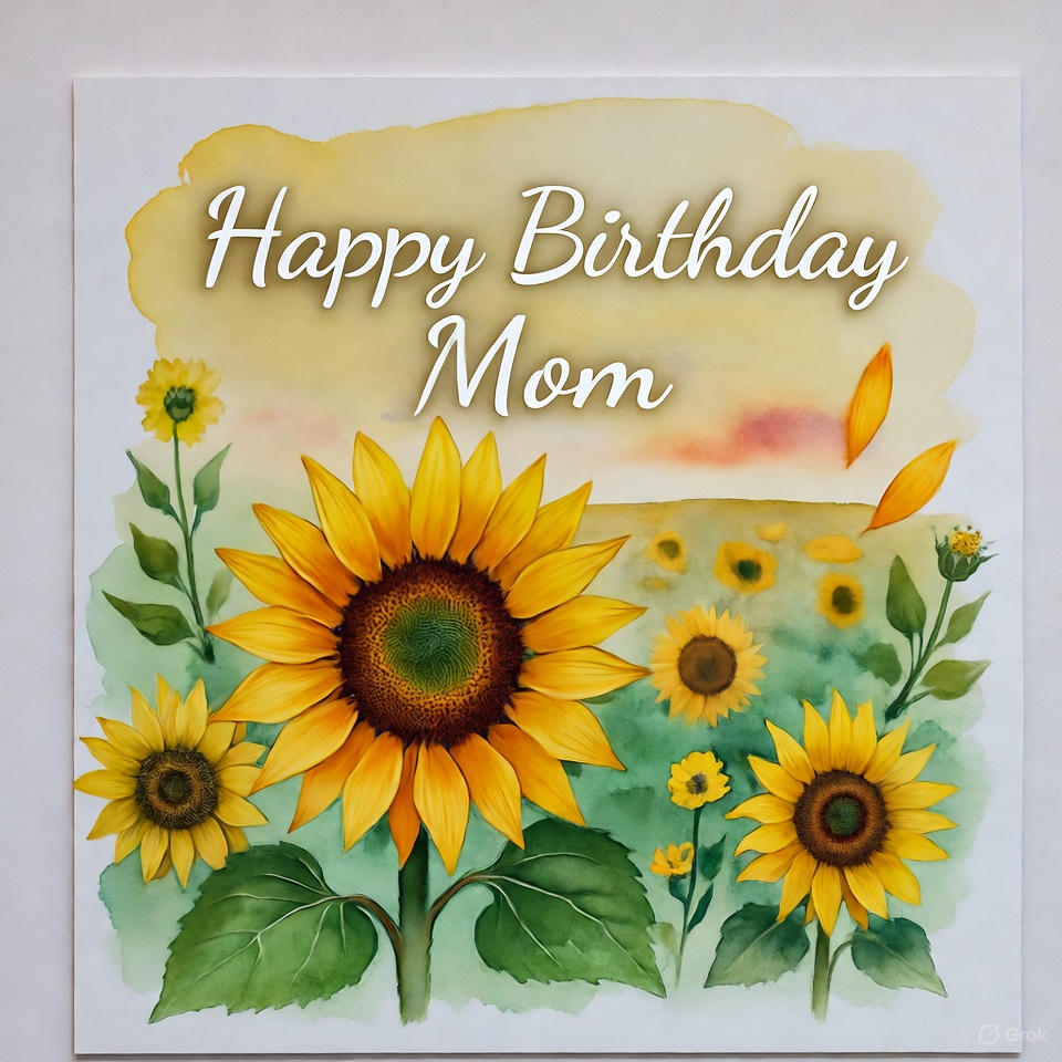 Grok Ai generated Birthday card