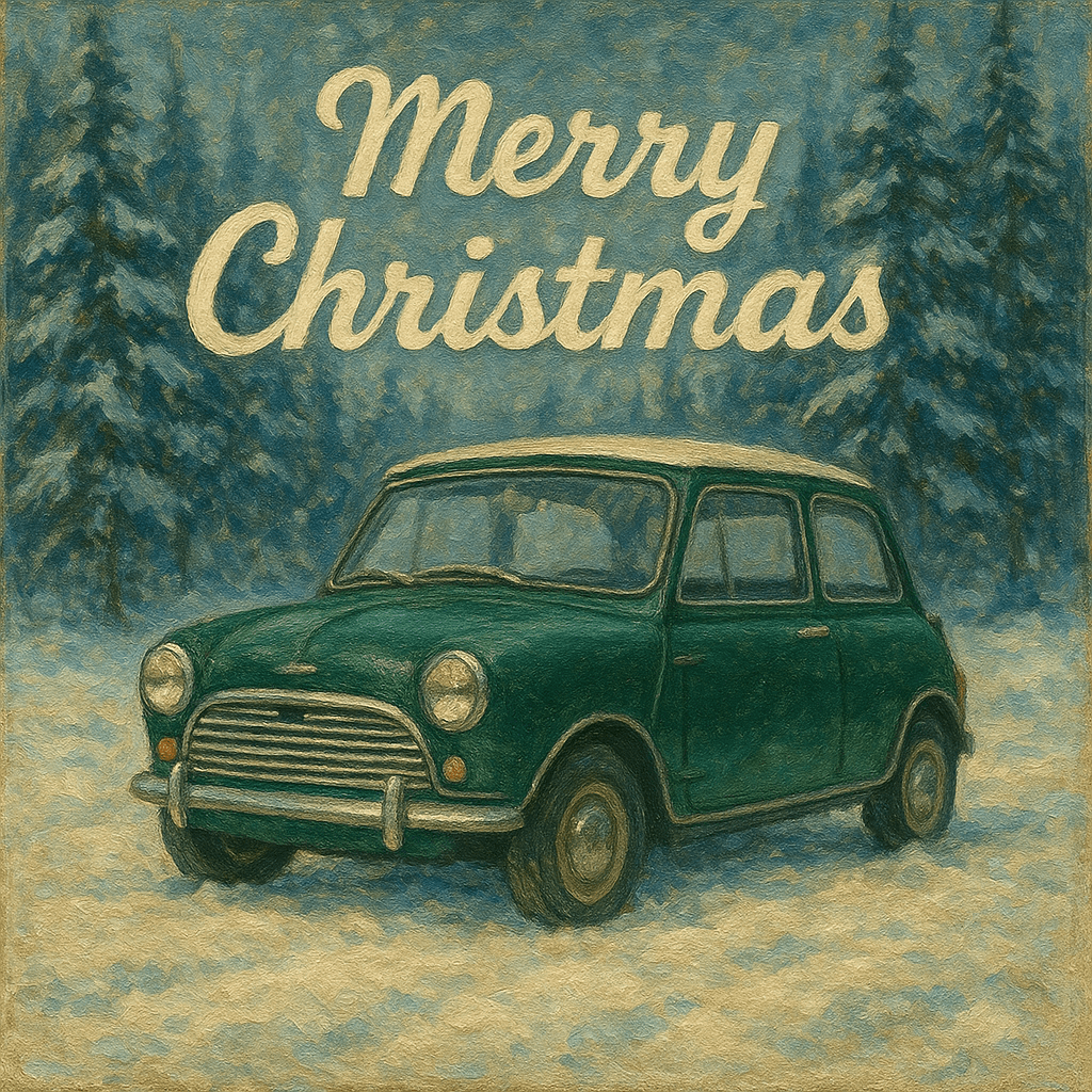 Christmas Card Austin Mini Chat GPT